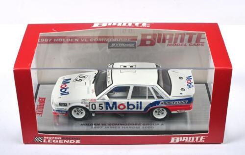 HOLDEN: A Limited Edition BIANTE MODEL CARS - 'Motor Racing Legends' - 1:43 scale Holden VL COMMODORE GROUP A as raced by Brock, Parsons at the 1987 James Hardie 1000. Numbered '0218' of 1200
