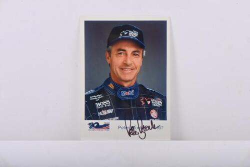 BROCK: A colour image on photographic paper of Peter Brock (HRT) from 1997. Peter Brock signature