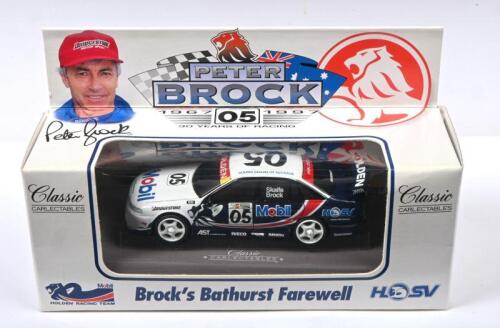 BROCK: A Classic CARLECTABLES 1:43 scale model - 'Brock's Bathurst Farewell - 30 YEARS OF RACING' - featuring the HSV VS Holden Commodore of Peter Brock & Mark Skaife as raced at 1997 Bathurst 1000, Mt. Panorama