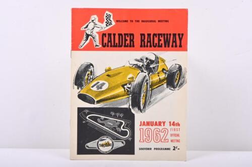 Calder: An Original January 14th 1962 'Calder Raceway' Souvenir Programme, First Official Meeting' Programme