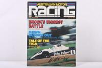 AUSTRALIAN MOTOR RACING: Two&nbsp; signed issues of 'Australian Motor Racing', issues number 11 & 12, signed Constanzo and Bowe - 2