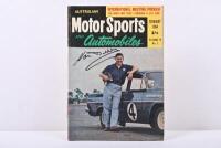 BEECHEY: A February 1964 issue of 'AUSTRALIAN Motor Sports AND Automobiles' (VOLUME 19, No.2) magazine. Front cover signed by Norm Beechey