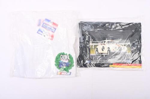 BOB JANE: Two items of clothing related to Bob Jane T-Marts. White GOODSPORTS 'CALDER PARK - Thunder Dome, NASCAR' t-shirt & 'BOB JANE LEGENDS MOTORSPORT' t-shirt in black