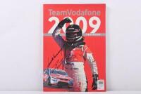 2009 YEARBOOK: A 'TeamVodafone 2009 YEARBOOK'. Front cover signed by Craig Lowndes & Jamie Whincup