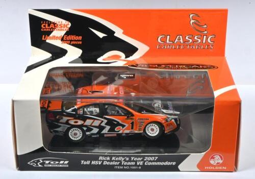 KELLY: A Limited Edition CLASSIC CARLECTABLES 1:43 scale Rick Kelly's Year 2007 Toll HSV Dealer Team VE Commodore. Numbered '1436' of 2000