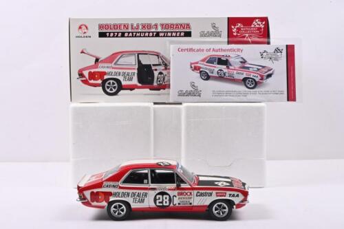 LJ TORANA: A Limited Edition 1:18 scale CLASSIC CARLECTABLES Holden LJ XU-1 Torana as raced by Peter Brock to his first Bathurst victory in the 1972 Hardie-Ferodo 500. One of 6500