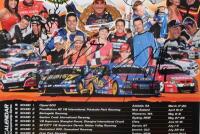 V8 SUPERCARS: A '2005 V8 SUPERCARS - CHAMPIONSHIP SERIES' promotional poster, poster with images of multiple V8 Supercar drivers. Multiple driver signatures including Russell Ingall, Craig Lowndes, Rick and Todd Kelly, Glenn Seton - 3