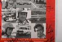 BRABHAM: A 'HISTORIC SANDOWN, 11th - 13th OCTOBER 1996, 30TH ANNIVERSARY 1966-1996 TRIBUTE TO SIR JACK BRABHAM' promotional poster. Poster signed by multiple Australian motorsport identities including Sir Jack Brabham, Peter Brock, Norm Beechey, Murray Ca - 4
