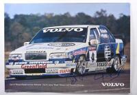 VOLVO: A VOLVO racing poster depicting the Volvo 850 R of Car #4 Jim Richards and Rickard Rydell. Poster signed by Rickard Rydell & Jim Richards
