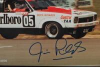 TORANA: A large Phase Three Posters poster - 'Bathurst Toranas GTR XU-1 L34 A9X' - featuring a quartet of Holden Torana's as raced by various A.T.C.C drivers. Colin Bond, Peter Brock, Frank Gardner, Bob Morris, Jim Richards signatures - 3