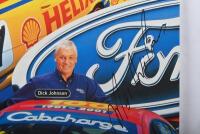 FORD: A Shell HELIX racing poster depicting the AU Ford Falcon as raced by Steve Johnson and Paul Radisich. Poster signed by Paul Radisich, Dick Johnson & Steve Johnson - 3