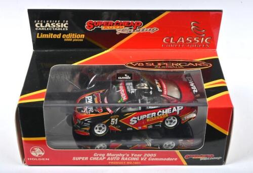 MURPHY: A Limited Edition CLASSIC CARLECTABLES 1:43 scale Greg Murphy's Year 2005 SUPER CHEAP AUTO RACING VZ Commodore. Numbered '3204' of 5000