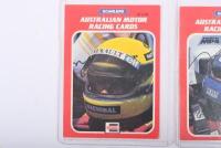 FORMULA 1: Three SCANLENS AUSTRALIAN MOTOR RACING CARDS'. Alain Prost, Keke Rosberg & Ayrton Senna images - 2