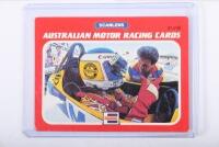 FORMULA 1: Three SCANLENS AUSTRALIAN MOTOR RACING CARDS'. Alain Prost, Keke Rosberg & Ayrton Senna images - 4
