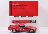 MOFFAT: A 1:18 scale Welly 1969 Trans-Am Mustang as raced by Allan Moffat. Model, Box & COA signed by Allan Moffat