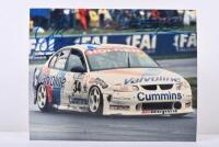BATHURST 2000: A colour image on photographic paper of the Bathurst 2000 winning Garry Rogers Motorsport VT Holden Commodore of Jason Bargwanna and Garth Tander. Bargwanna & Tander signatures