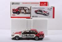COMMODORE: A Limited Edition 1:18 scale Classic Carlectables Holden VC Commodore as raced by Peter Brock and Jim Richards at Bathurst 1981. Numbered '0302'/1250