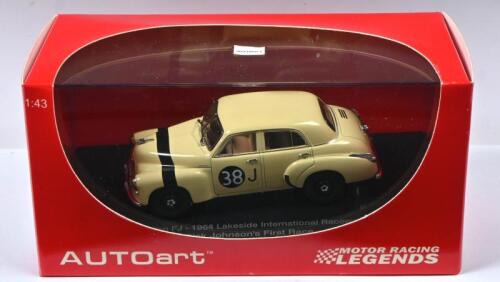JOHNSON: A Limited Edition Autoart 1:43 scale 'MOTOR RACING LEGENDS' HOLDEN FJ, as raced by Dick Johnson in his first race at Lakeside International Raceway, 1964. Numbered '1577'/2016