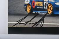 BATHURST 1998: A colour image on photographic paper of the Bathurst 1998 winning Stone Brothers Racing EL Ford Falcon of Jason Bright and Steven Richards. Bright & Richards signatures - 2