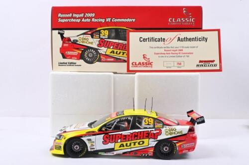 INGALL: A Limited Edition CLASSIC CARLECTABLES 1:18 scale Russell Ingall 2009 Supercheap Auto Racing VE Commodore. Numbered '370'/750