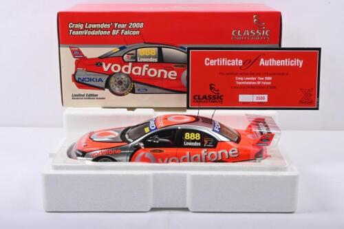 LOWNDES: A Limited Edition CLASSIC CARLECTABLES 1:18 scale Craig Lowndes' Year 2008 TeamVodafone BF Falcon. Numbered '2405'/3500