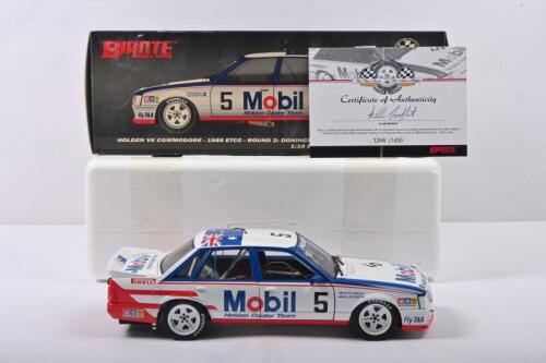 VK COMMODORE: A 1:18 scale Biante Holden VK Commodore as raced by Brock/Moffat in 1986 ETCC, Round 2: DONINGTON PARK. Numbered '1244'/1455. CoA signed by Allan Moffat