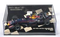 WEBBER: A 1:43 scale Paul's Model Art MINICHAMPS 2007 RED BULL RACING RENAULT RB3. As raced by Mark Webber