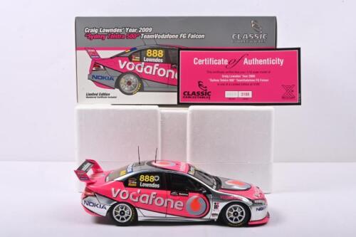 LOWNDES: A Limited Edition CLASSIC CARLECTABLES 1:18 scale Craig Lowndes' Year 2009 "Sydney Telstra 500" TeamVodafone FG Falcon. Numbered '0869'/3100