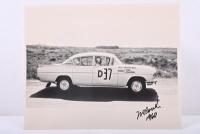 COAD: A reproduced black and white picture of the 1960 Armstrong 500 winning Vauxhall Cresta of Frank Coad and John Roxburgh. Picture signed by Frank Coad