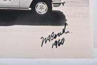 COAD: A reproduced black and white picture of the 1960 Armstrong 500 winning Vauxhall Cresta of Frank Coad and John Roxburgh. Picture signed by Frank Coad - 2