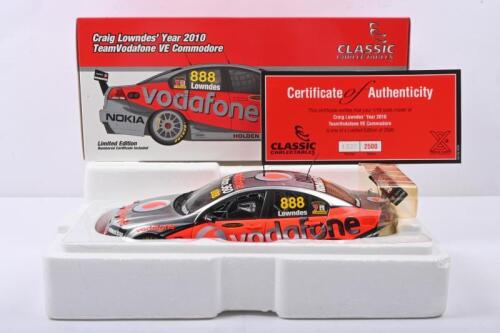 LOWNDES: A Limited Edition CLASSIC CARLECTABLES 1:18 scale Craig Lowndes Year 2010 TeamVodafone VE Commodore. Numbered '1327'/2500