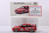 BOWE/JOHNSON: A Limited Edition 1:18 scale AUTOart Ford Sierra RS 500 as raced by John Bowe/Dick Johnson in the 1988 European Touring Car Championship RAC Tourist Trophy at Silverstone. Dick Johnson & John Bowe signed CoA. Numbered '0137'/1254