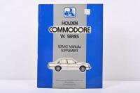 VC SERIES: A April 1980 'HOLDEN COMMODORE VC SERIES - SERVICE MANUAL SUPPLEMENT' (M38366). As issued by GENERAL MOTORS-HOLDEN'S SALES PTY. LIMITED SERVICE DEPARTMENT
