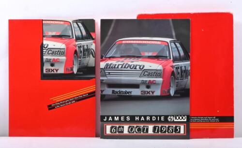 A.T.C.C: Two 1980s Bathurst 1000 Television Media Kits. 6th OCT 1985 JAMES HARDIE 1000 television advertising glossy brochure