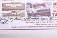 FIRTH: An 'Australian Story' poster featuring Harry Firth and associated racing cars. Harry Firth signature - 3