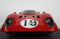 FERRARI: A 1:18 scale 1969 Le Mans Ferrari 312P #19 by Tecnomodel. - 3