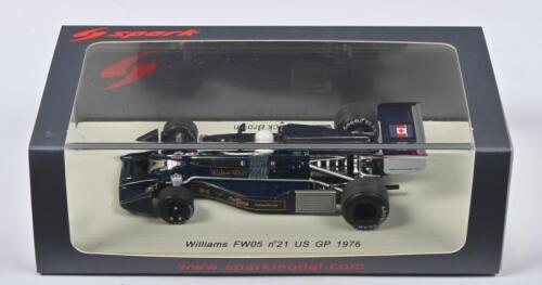 BROWN: A 1:43 scale spark Williams FW05. As raced by Warwick Brown at 1976 US GP (S4047)