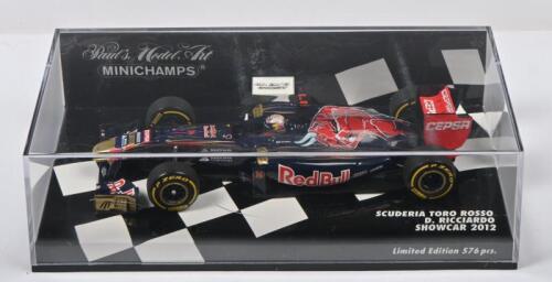 RICCIARDO: A Limited Edition 1:43 scale Paul's Model Art MINICHAMPS 2012 SCUDERIA TORO ROSSO SHOWCAR. As driven by D.Ricciardo. One of 576 pcs