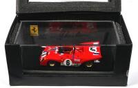SCHENKEN: A 1:43 scale Red Line models Ferrari 312 PB as raced by Tim Schenken to second place at 1972 Daytona (RL125). Tim Schenken signature - 2