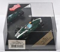 BRABHAM: A Quartzo 1:43 scale COOPER CLIMAX T51. As raced to victory by Sir Jack Brabham at 1959 British Grand Prix (4099)