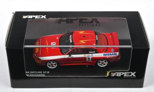NISSAN: A Limited Edition 1:43 APEX REPLICAS Nissan Skyline GT-R, as raced by J.Richards to 2nd place in the 1992 ATCC. 1 of '526'