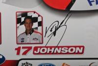 JIM BEAN RACING: A framed Jim Bean Racing team DJR&nbsp;poster signed by Dick Johnson, Steve Johnson and Will Davidson - 4