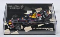 WEBBER: A 1:43 scale Paul's Model Art MINICHAMPS 2008 RED BULL RACING RENAULT RB4. As raced by Mark Webber