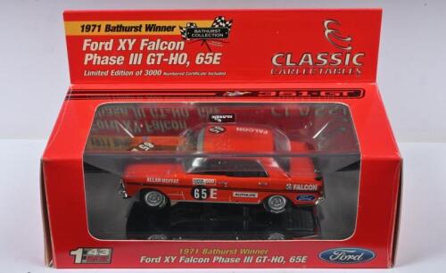 FORD: A Limited Edition 1:43 scale Classic Carlectables 1971 Bathurst Winner - Ford XY Falcon Phase III GT-HO. Numbered '1259' of 3000