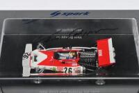 SCHUPPAN: A 1:43 scale spark BRM P153 as raced by Vern Schuppan at 1972 Belgium GP (S1155). Vern Schuppan signature - 2