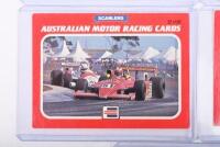 AUSTRALIAN RACING: Five&nbsp;SCANLENS 'AUSTRALIAN MOTOR RACING CARDS'. Cards feature various Australian Motorsport scenes from the 1980's - 4