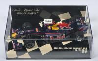 WEBBER: A 1:43 scale Paul's Model Art MINICHAMPS 2009 RED BULL RACING RENAULT RB5. As raced by Mark Webber