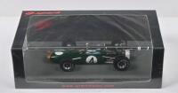 BRABHAM: A 1:43 scale spark Brabham BT11A, as raced by Sir Jack Brabham to victory at 1965 Sandown Park Cup (S7434). Original sealed display box