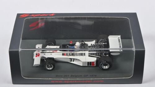 PERKINS: A 1:43 scale spark Boro 001. As raced by Larry Perkins at the 1976 Belgium GP (S4800)