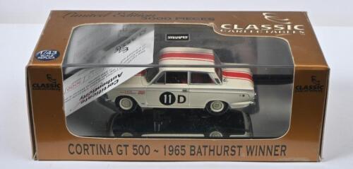 FORD: A Limited Edition 1:43 scale Classic Carlectables - 'CORTINA GT 500 - 1965 BATHURST WINNER'. Numbered '0813' of 3000